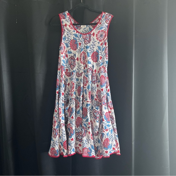 Dory 100% Cotton Floral Dress w/Pockets, Size Medium - Picture 2 of 4